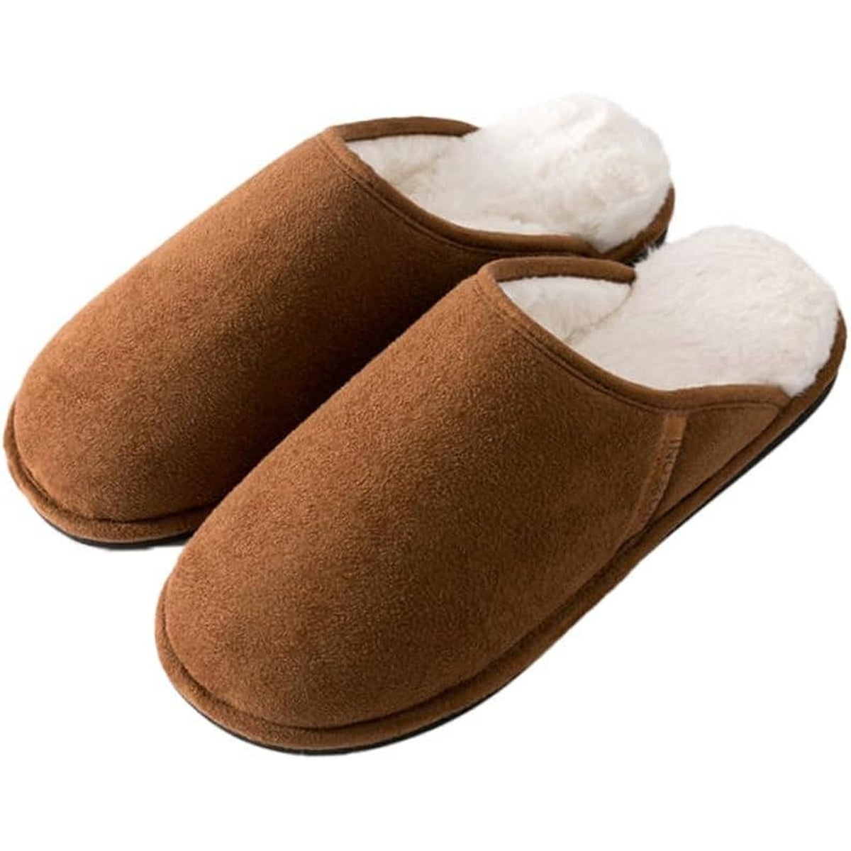 Roxoni Men's Warm Soft Furr House Memory Foam Slipper — Main
