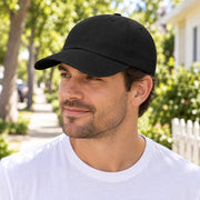 Premium Cotton Baseball Cap Dad Hat Men Women Deep Crown — Lifestyle