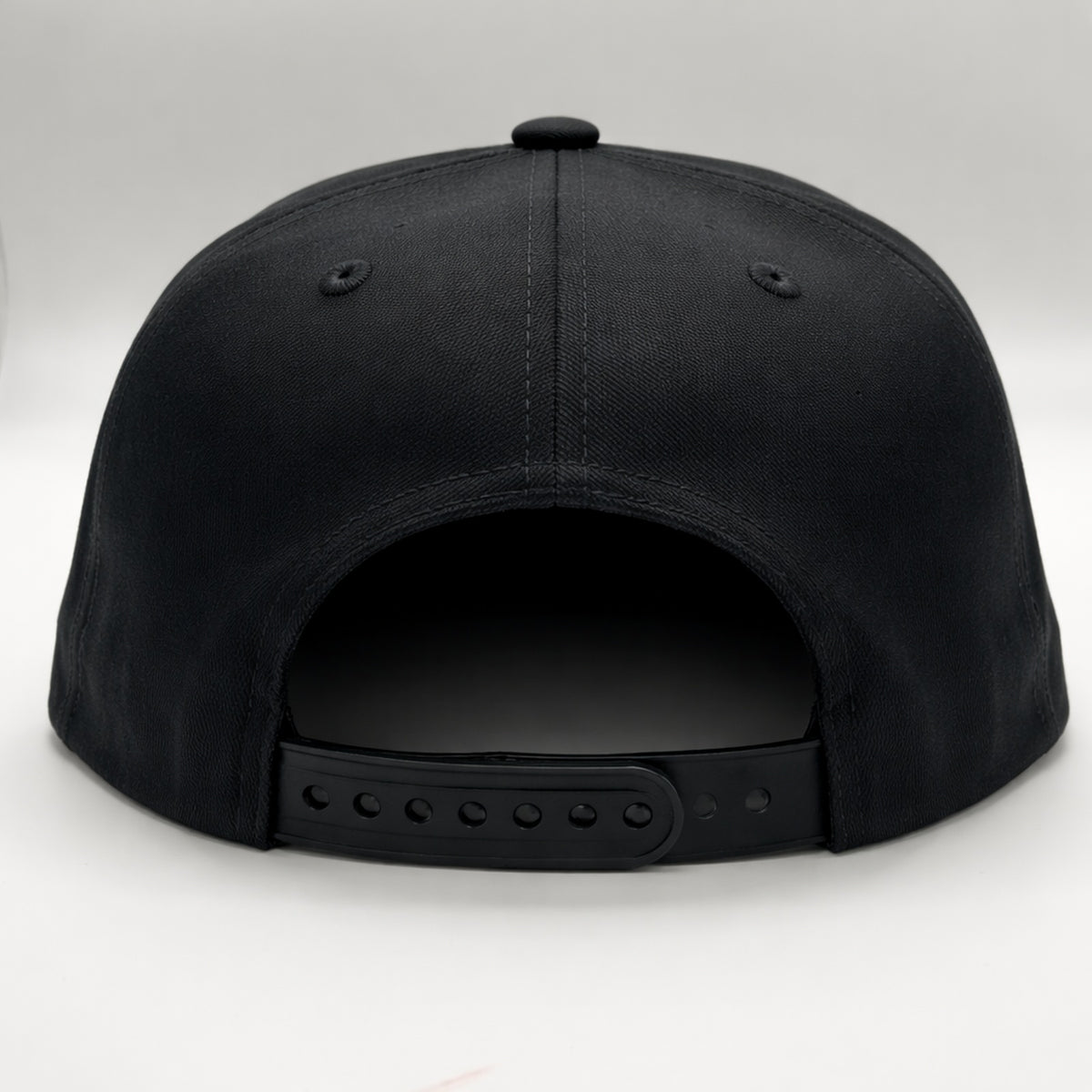 Premium Flat Brim Snapback Hat 100% Cotton Men Women Blank — Close-up