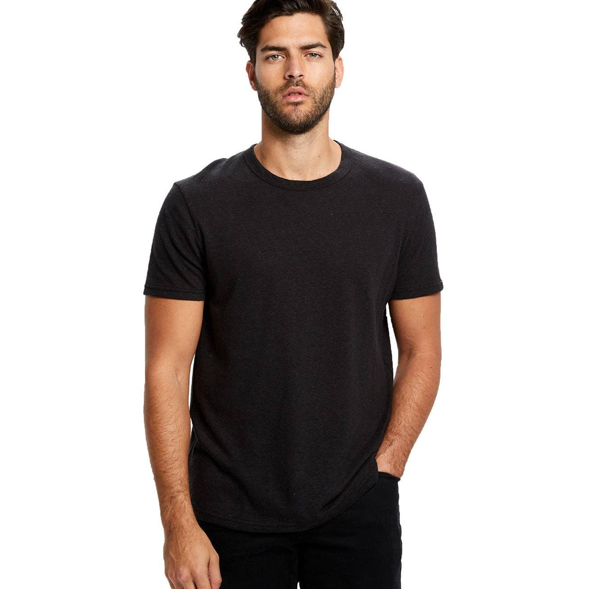 Unisex Hemp & Organic Cotton Crew 30 Singles, 5 oz — Close-up