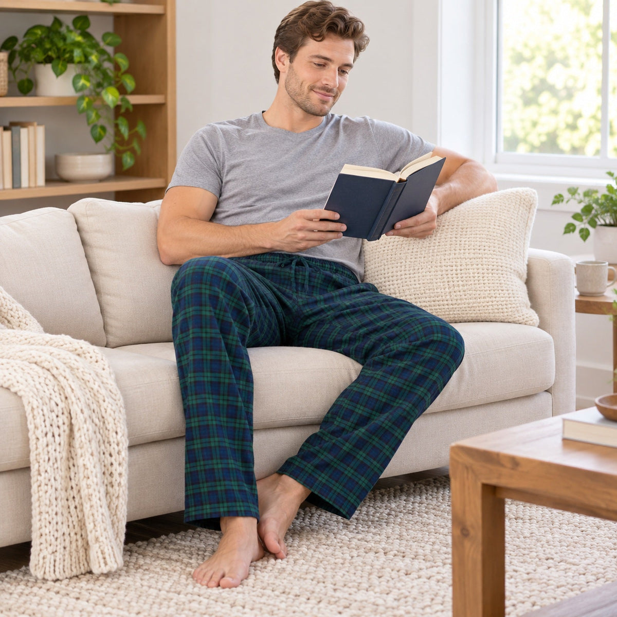 Norty Men Flannel Pajama Pant 39979 Blackwatch — Lifestyle