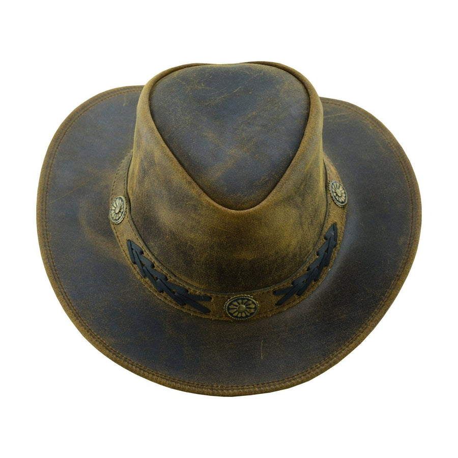 Sahara Leather Hats Western Style For Men and Women Shapeabl — Main
