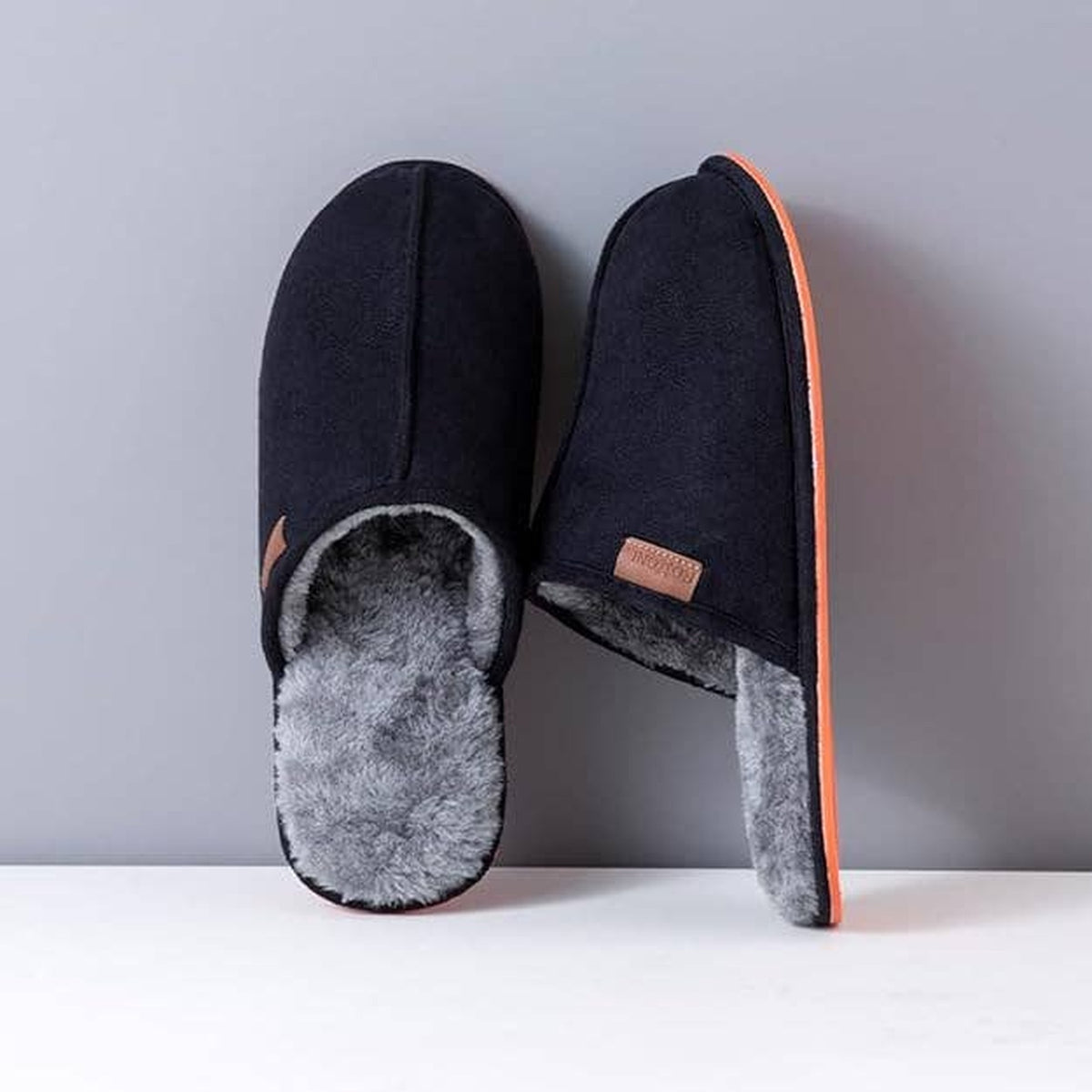 Roxoni Men's Soft Warm Inner Furr Comfort House Slipper — Main