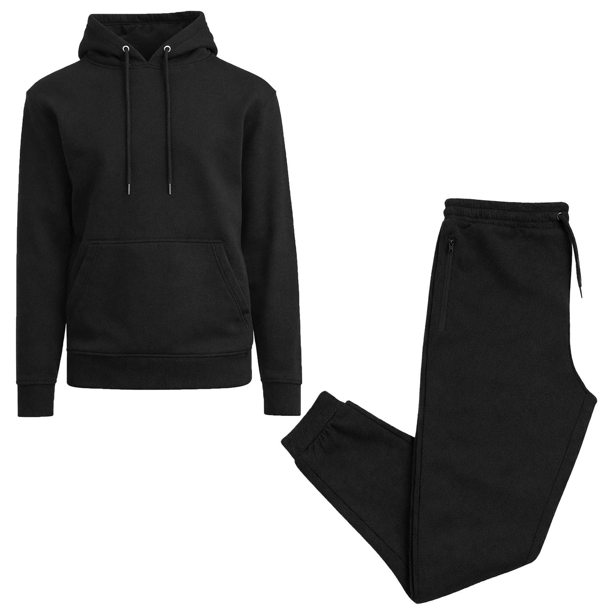 2-Piece Men’S Fleece-Lined Pullover Hoodie & Jogger Set — Main
