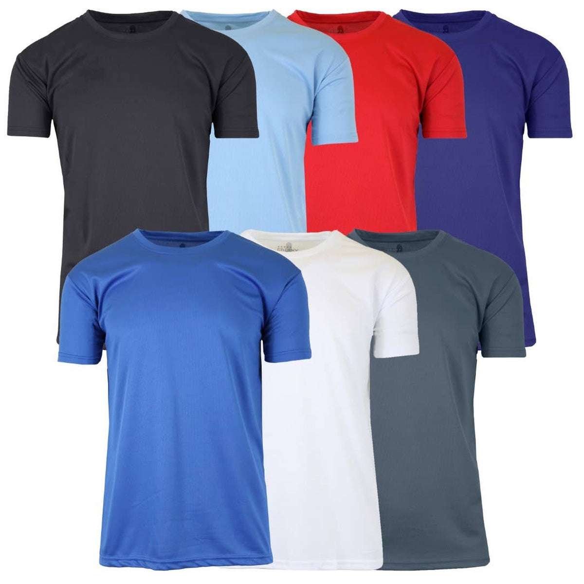 Men's Short Sleeve Moisture-Wicking Quick Dry Crew Neck Tee — Close-up