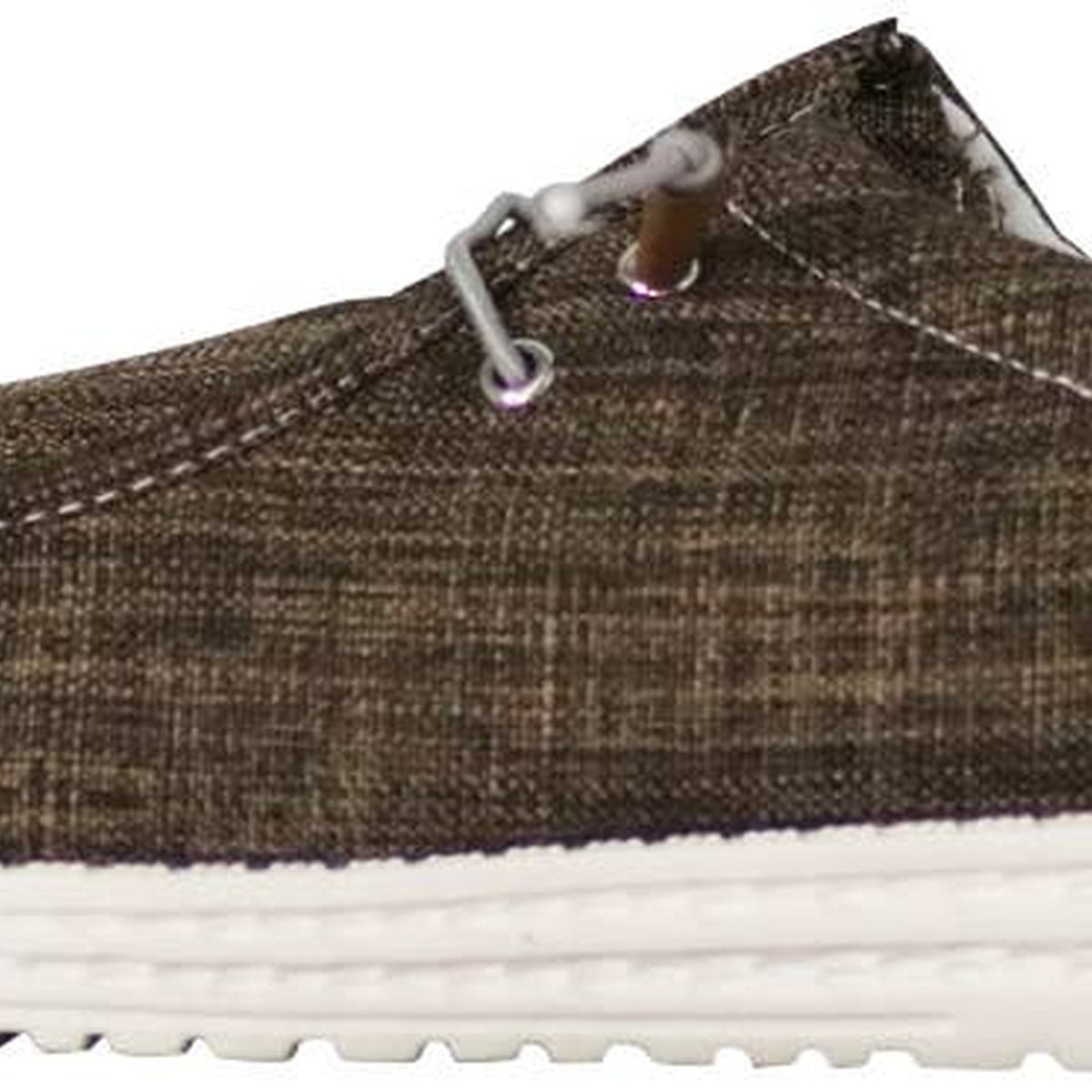 Norty Mens 8-13 Chocolate Laceup Boat Shoes Prepack — Close-up