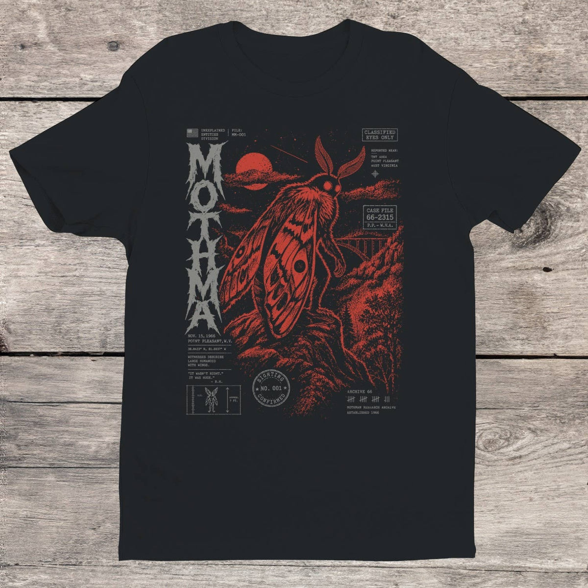Mothman 1966 Encounter Men's T-Shirt — Main