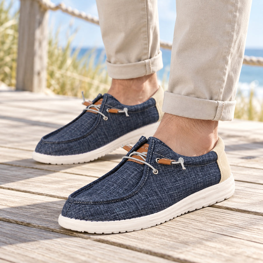 Norty - Mens Lightweight Boat Shoe 41509 Navy — Lifestyle