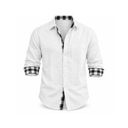 Men's Linen-Blend Long-Sleeve Shirt — Main