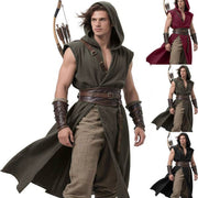 Men's Viking Medieval Hooded Sleeveless Coat — Lifestyle
